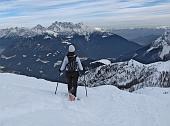 Salita invernale dalla Malga Polzone (1570 m.) al Passo del Pizzo di Petto (2200 m.) merc. 27 gennaiio 2010